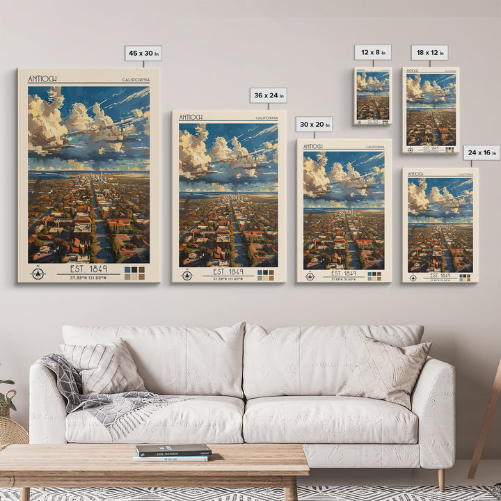 Antioch Travel Poster, Canvas Print, Poster Print, Travel Wall Art, Retro Wall Art, Vintage Poster, Travel Print, City Travel Poster