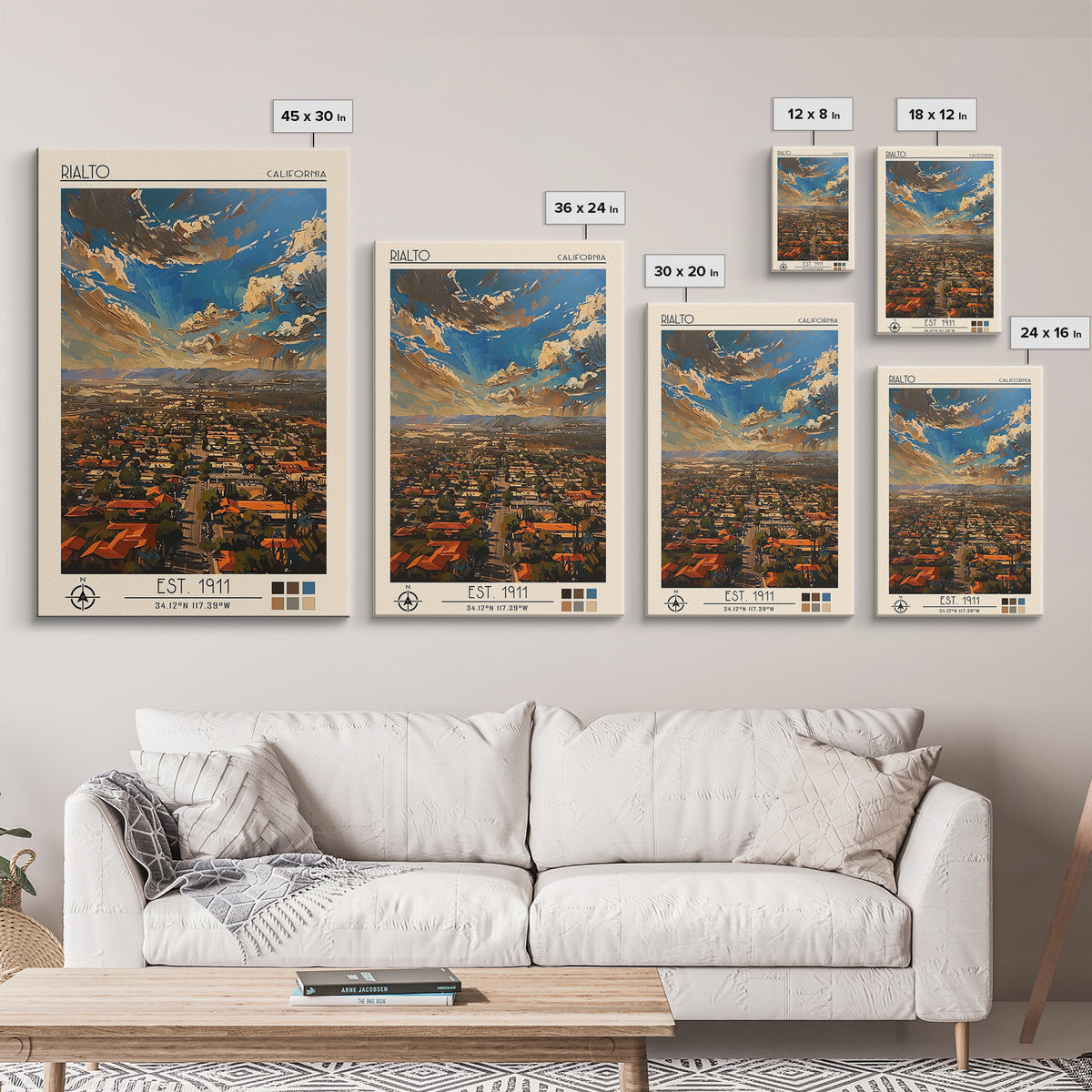 Rialto Travel Poster, Canvas Print, Travel Wall Art, City Wall Art, Minimalist Poster, Wall Art, Vintage Travel Art, Wanderlust Gift
