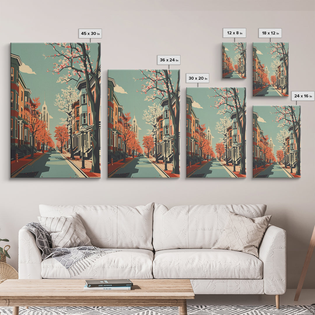 Alexandria Travel Poster, Framed Canvas Print, City Travel Poster, Vintage City Poster, City Wall Art, City Art Print, Landscape Art