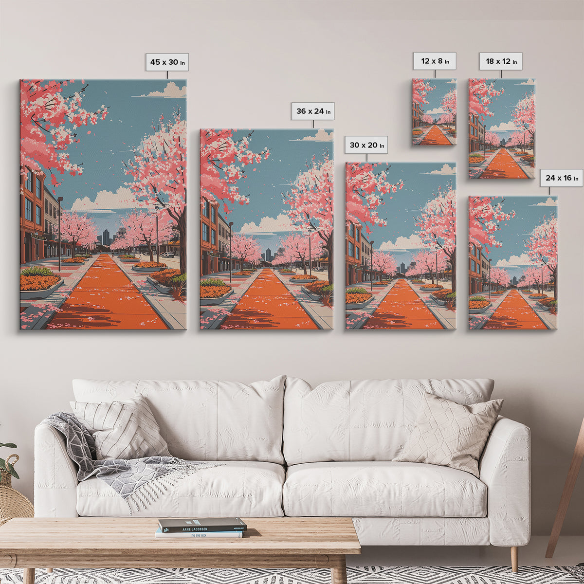 Allen Travel Poster, Canvas Print, City Travel Poster, Travel Wall Art, Landscape Art, Art Print, Travel Decor, Mid Century Wall Art