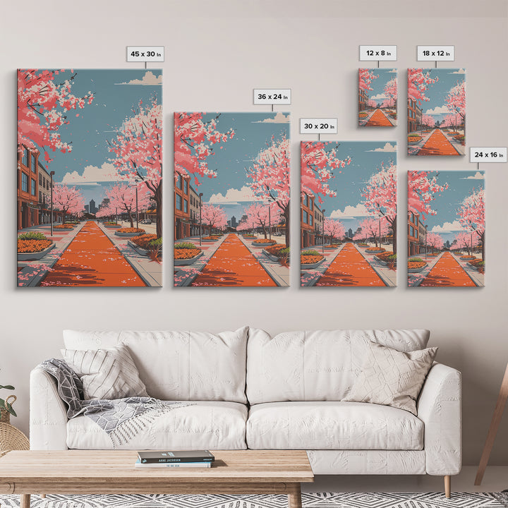 Allen Travel Poster, Canvas Print, City Travel Poster, Travel Wall Art, Landscape Art, Art Print, Travel Decor, Mid Century Wall Art