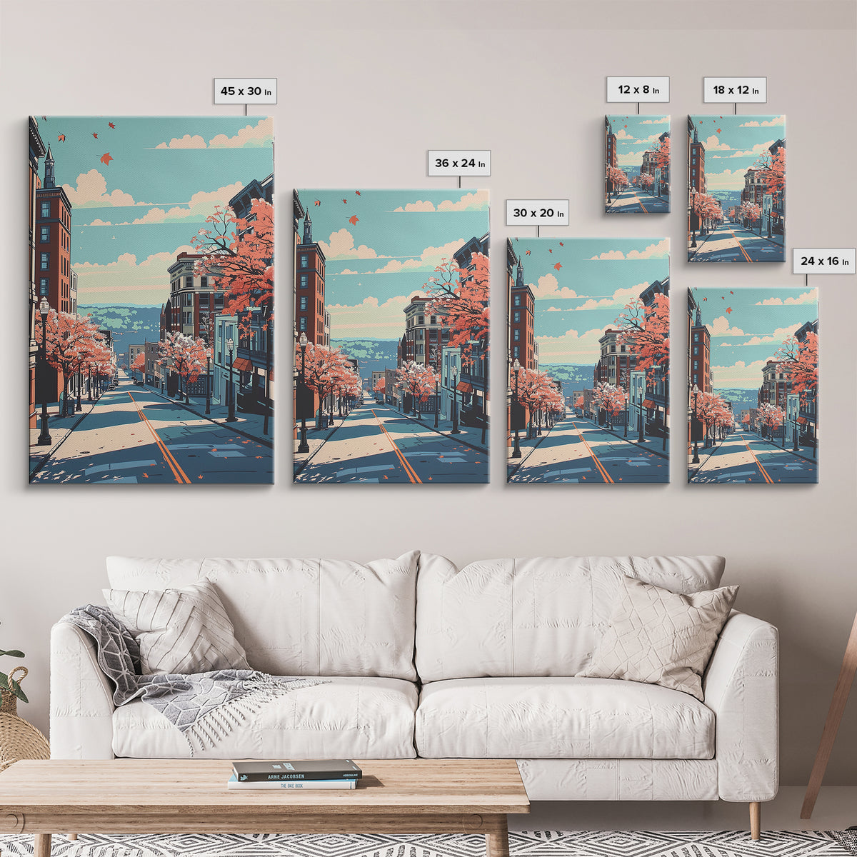Allentown Travel Poster, Canvas Print, City Travel Poster, Vintage City Poster, Retro Travel Print, Vintage Travel, Gallery Wall Set