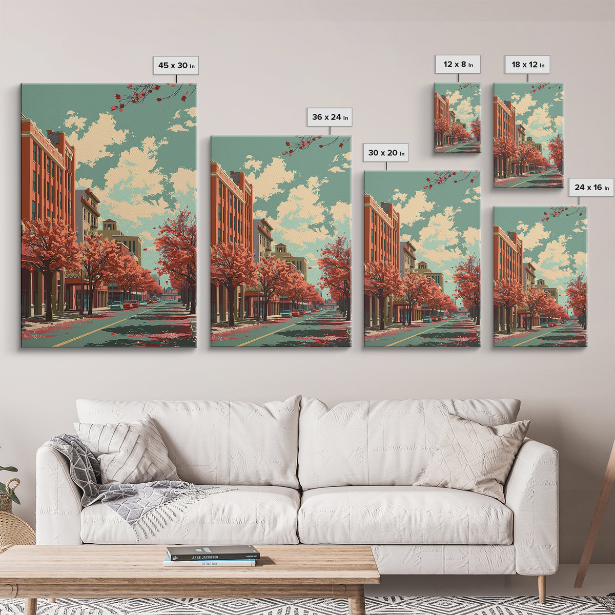 Amarillo Travel Poster, Framed Canvas Print, Retro Travel Poster, City Wall Art, Retro Travel Print, Vintage Travel, Vintage Posters