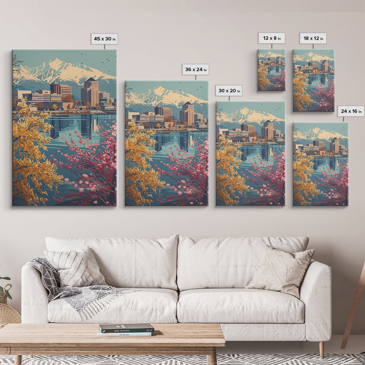 Anchorage Travel Poster, Canvas Print, Travel Art Print, Modern Wall Decor, Travel Prints, Travel Decor, Travel Wall Decor, Wall Art