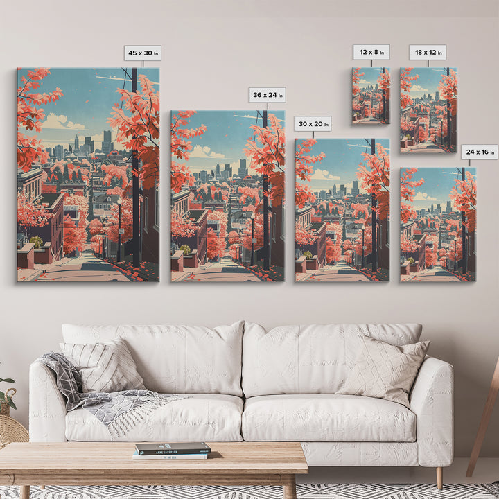 Ann Arbor Travel Poster, Framed Canvas Print, City Travel Poster, Vintage City Poster, Poster Print, Vintage Posters, Retro Wall Art