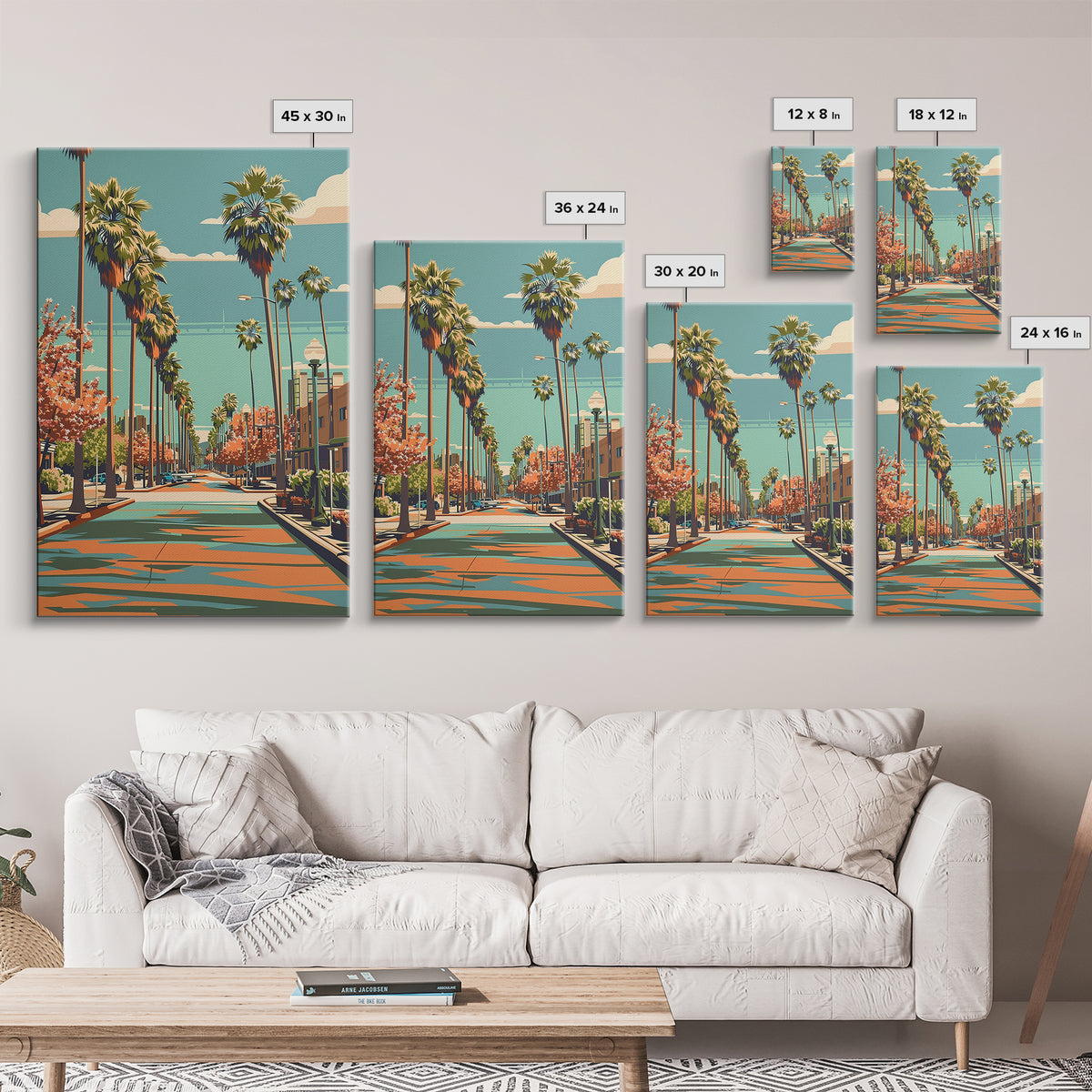 Bakersfield Travel Poster, Framed Canvas Print, Travel Wall Decor, Minimalist Poster, Art Print, Travel Wall Art, City Travel Poster