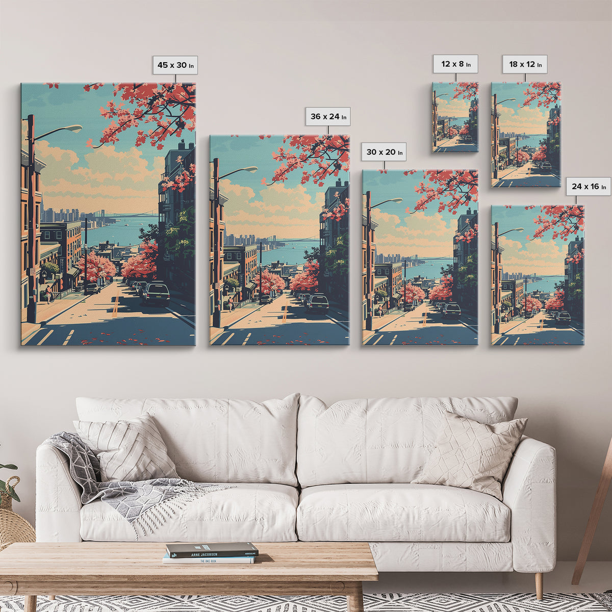 Bridgeport Travel Poster, Canvas Print, City Art Print, Travel Wall Art, Wall Art, Vintage Poster, Vintage Travel Art, Landscape Art