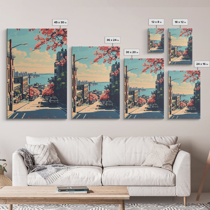 Bridgeport Travel Poster, Canvas Print, City Art Print, Travel Wall Art, Wall Art, Vintage Poster, Vintage Travel Art, Landscape Art