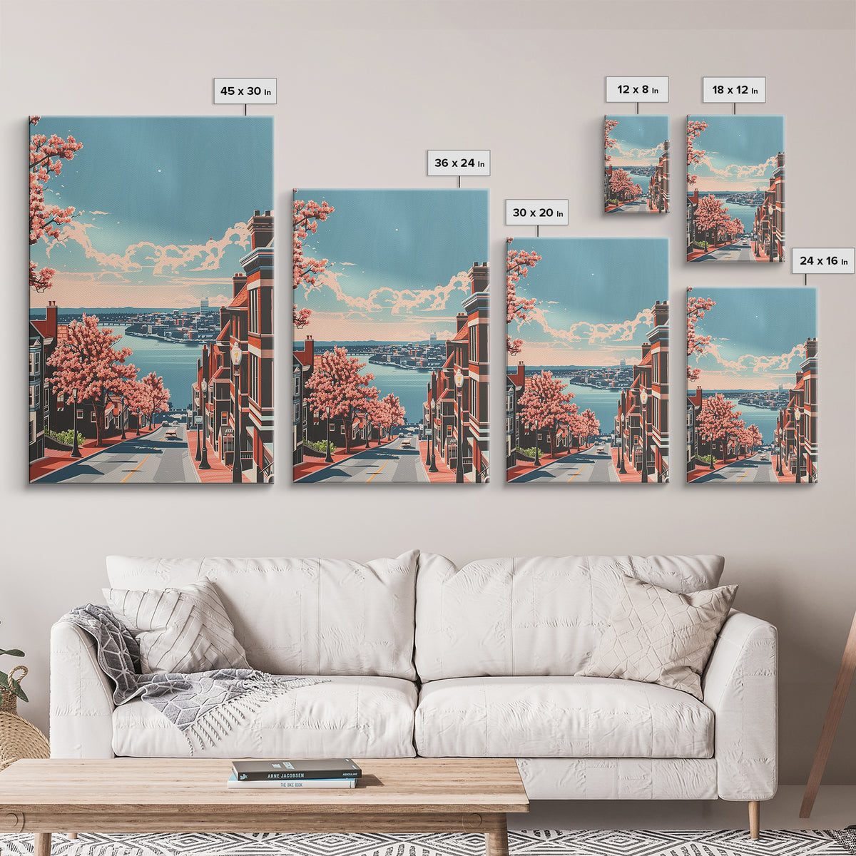 Cambridge Travel Poster, Canvas Print, Travel Wall Decor, Minimalist Poster, Modern Wall Decor, City Art Print, Living Room Wall Art