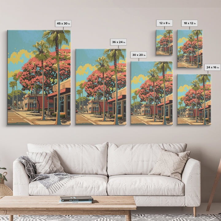 Chula Vista Travel Poster, Canvas Print, Travel Prints, Landscape Art, Wall Art, Minimalist Poster, City Travel Poster, Travel Decor