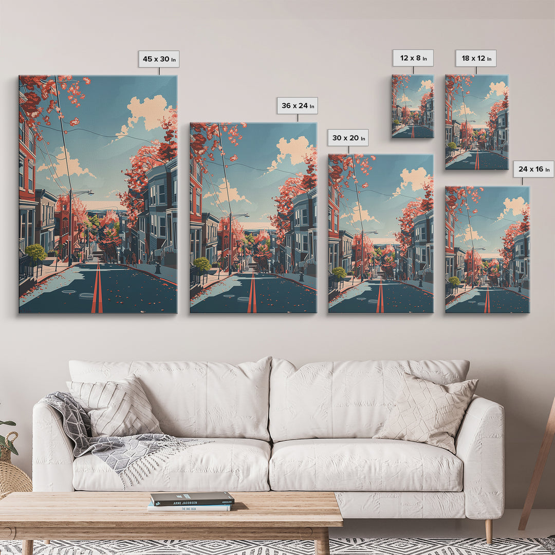 Edison Travel Poster, Framed Canvas Print, City Art Print, Travel Wall Art, Art Print, Travel Print, Travel Art Print, City Wall Art