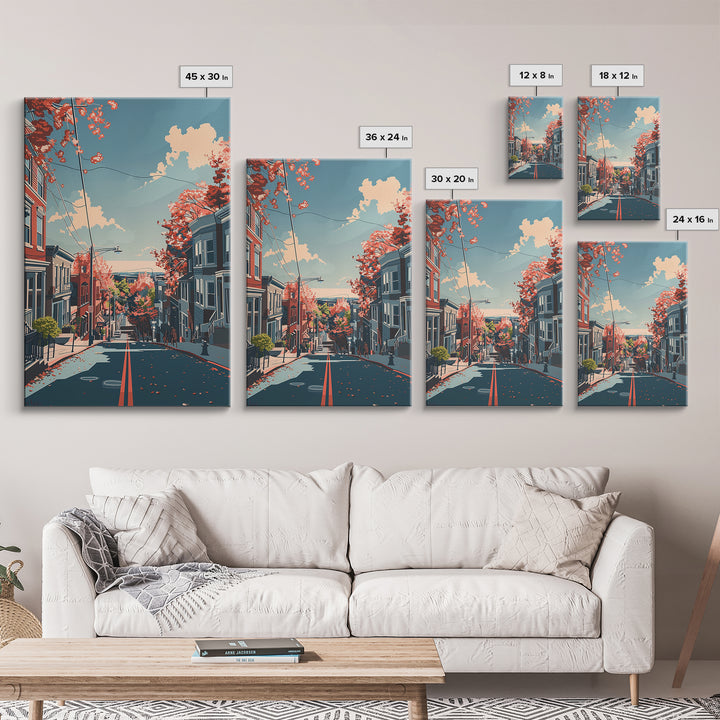 Edison Travel Poster, Framed Canvas Print, City Art Print, Travel Wall Art, Art Print, Travel Print, Travel Art Print, City Wall Art