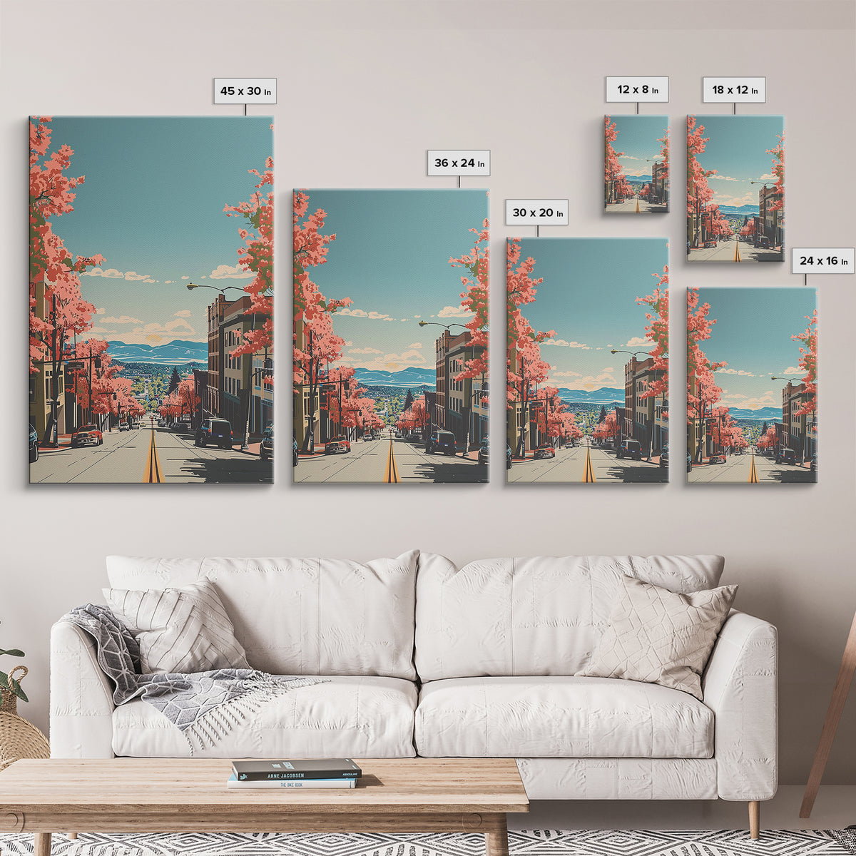 Fort Collins Travel Poster, Canvas Print, City Travel Poster, Travel Wall Art, Fine Art Print, Travel Wall Decor, Retro Travel Print
