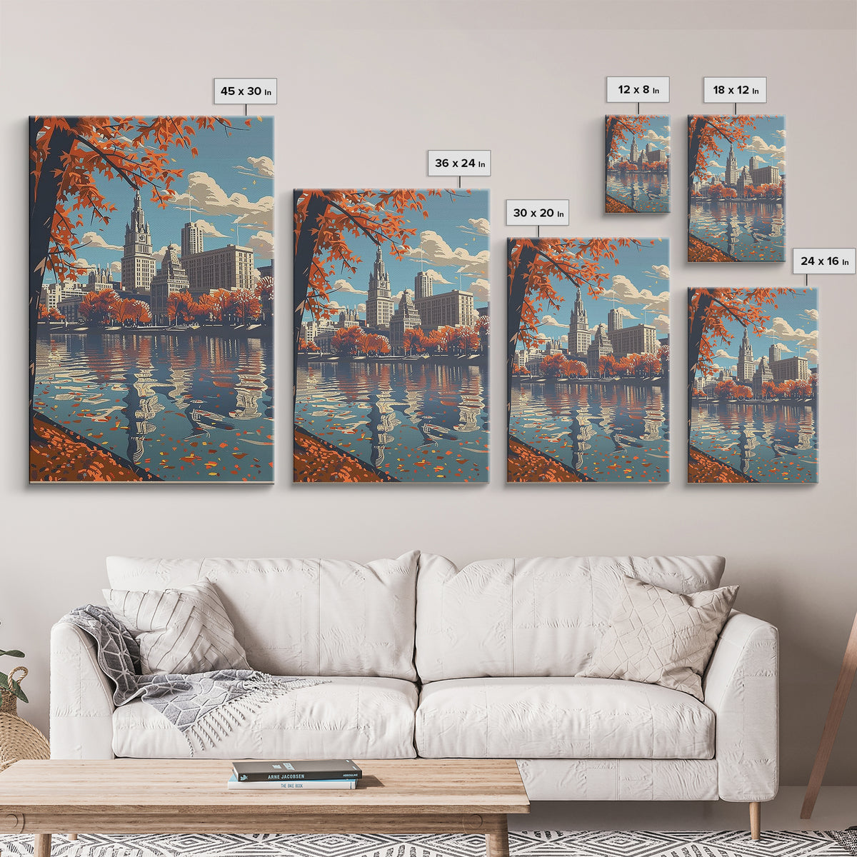 Fort Wayne Travel Poster, Canvas Print, City Art Print, Travel Wall Art, Art Print, Colorful Wall Art, City Wall Art, Fine Art Print