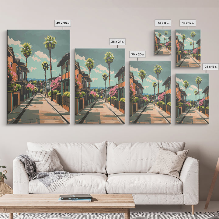 Fremont Travel Poster, Framed Canvas Print, Poster Print, Travel Wall Art, Vintage Travel Print, Living Room Wall Art, City Wall Art