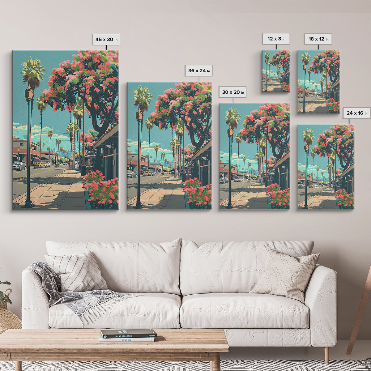 Garden Grove Travel Poster, Framed Canvas Print, City Travel Poster, Travel Wall Decor, Poster Art, Modern Wall Decor, Travel Prints