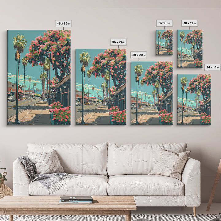 Garden Grove Travel Poster, Framed Canvas Print, City Travel Poster, Travel Wall Decor, Poster Art, Modern Wall Decor, Travel Prints