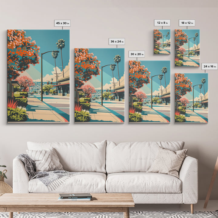 Hayward Travel Poster, Canvas Print, Retro Travel Poster, City Wall Art, Home Decor, Gallery Wall Set, Landscape Art, City Art Print