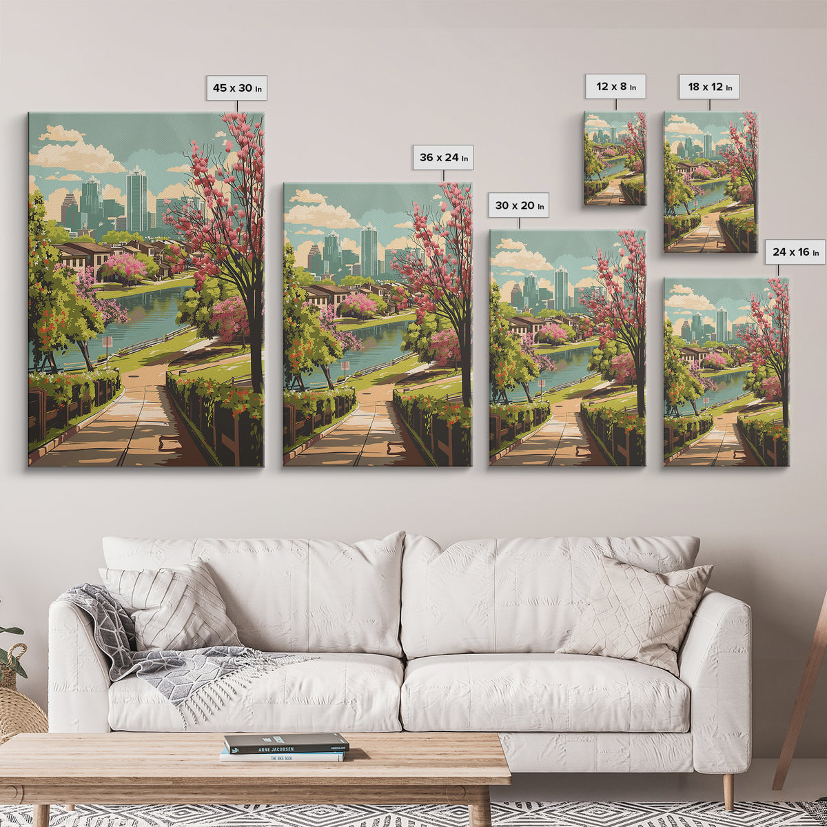 Irving Travel Poster, Framed Canvas Print, City Art Print, Travel Wall Art, Landscape Art, Art Print, City Wall Art, Wanderlust Gift