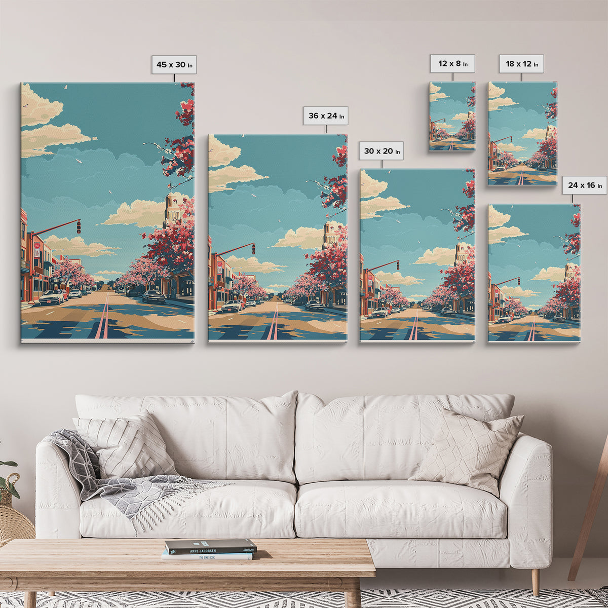Killeen Travel Poster, Framed Canvas Print, Poster Print, Travel Wall Art, Vintage Travel Print, Mid Century Wall Art, Travel Prints