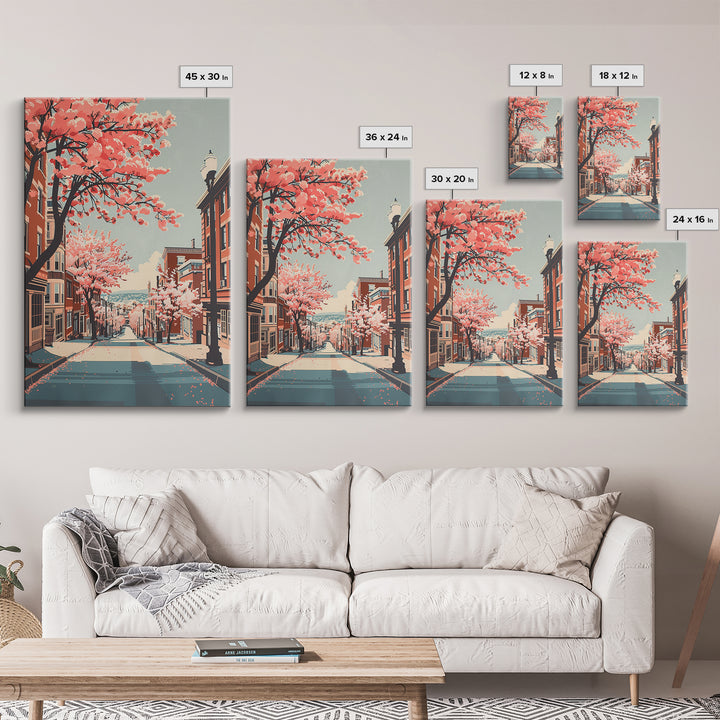 Lowell Travel Poster, Canvas Print, Retro Wall Art, Travel Print, Travel Decor, City Wall Art, Poster Print, Wall Art, Travel Prints