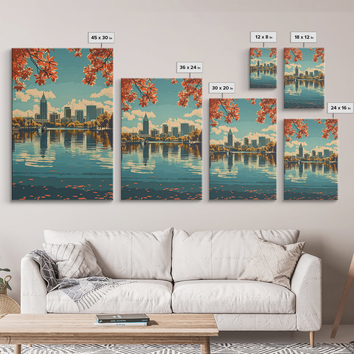 Orlando Travel Poster, Framed Canvas Print, City Travel Poster, Vintage City Poster, Travel Wall Art, Travel Posters, Vintage Poster