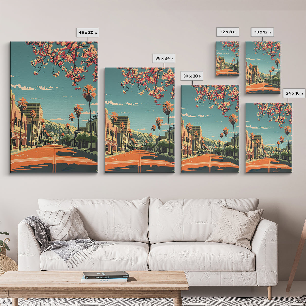 Palmdale Travel Poster, Canvas Print, City Travel Poster, Travel Wall Art, Poster Art, Home Decor, Wanderlust Gift, Gallery Wall Set