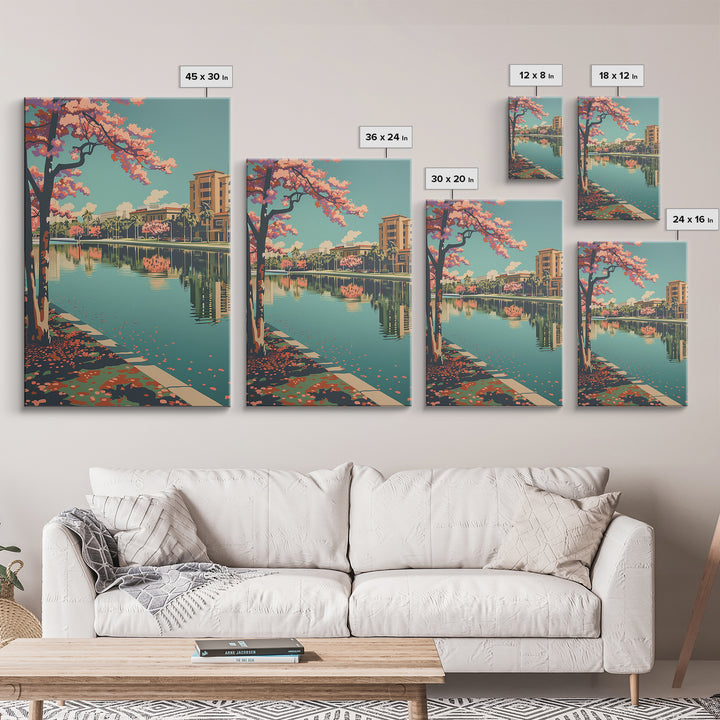 Pembroke Pines Travel Poster, Canvas Print, Travel Art Print, Modern Wall Decor, Retro Wall Art, Wall Art, Art Print, City Art Print