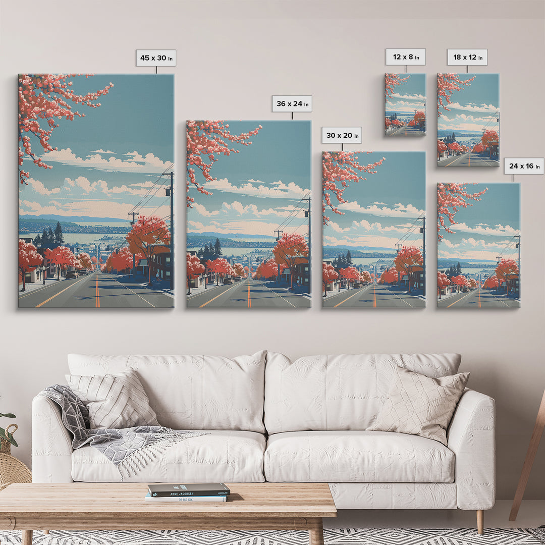 Richmond Travel Poster, Canvas Print, Travel Prints, Landscape Art, Retro Wall Art, Living Room Wall Art, Travel Decor, Travel Print