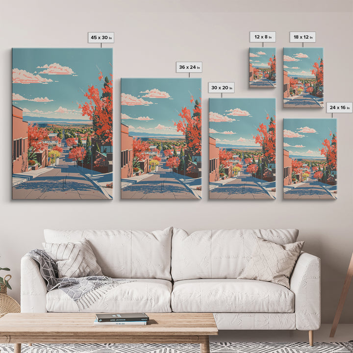 Rio Rancho Travel Poster, Framed Canvas Print, Retro Travel Poster, City Wall Art, Minimalist Poster, Travel Posters, Fine Art Print
