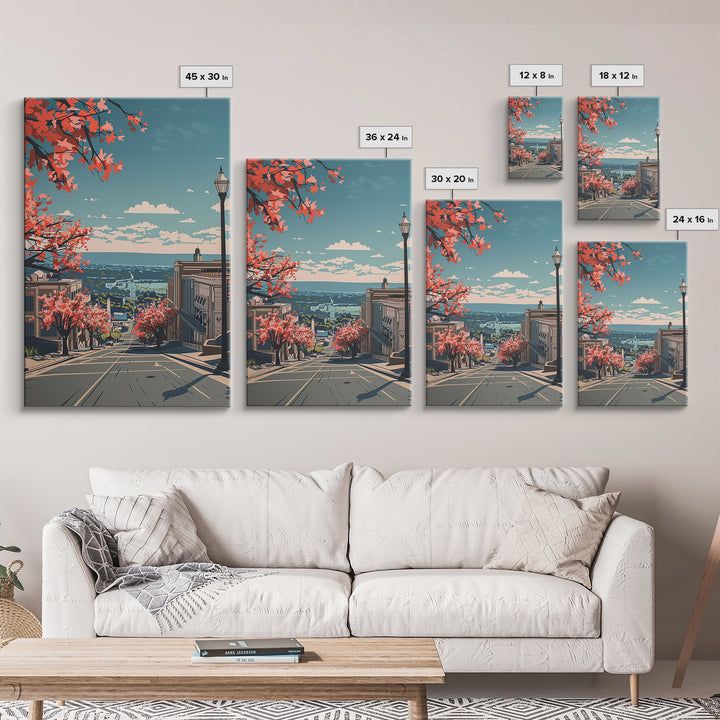 Round Rock Travel Poster, Framed Canvas Print, City Travel Poster, Travel Wall Decor, Fine Art Print, Travel Posters, City Art Print
