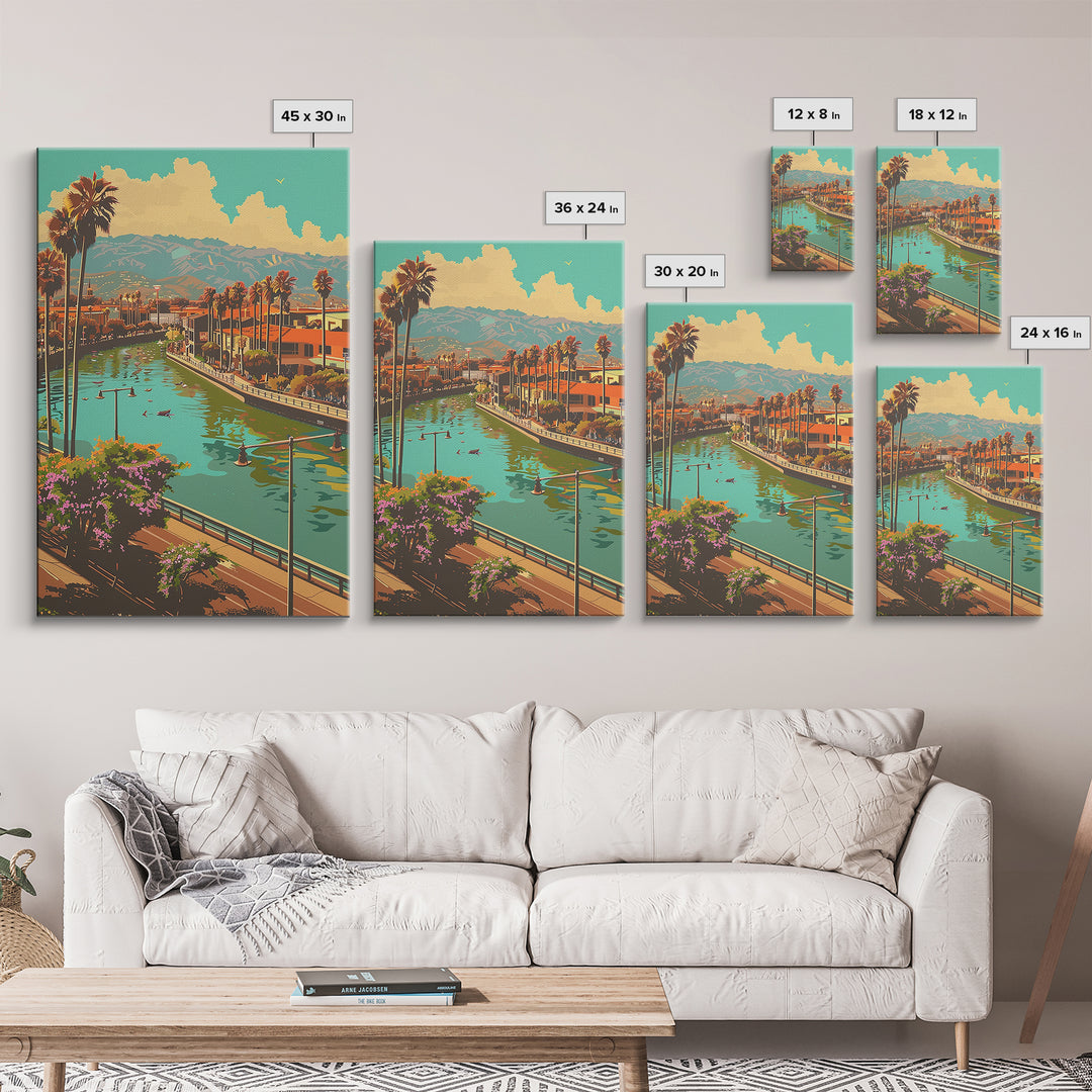 Santa Ana Travel Poster, Canvas Print, City Travel Poster, Vintage City Poster, Minimalist Poster, City Illustration, Retro Wall Art