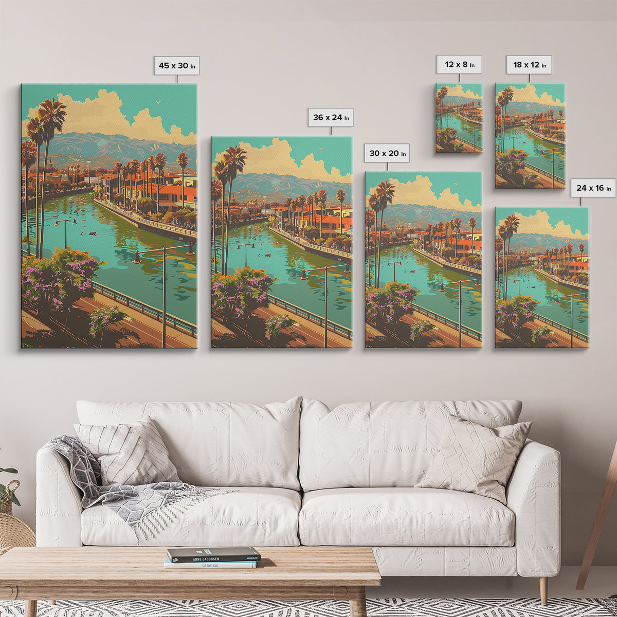 Santa Ana Travel Poster, Canvas Print, City Travel Poster, Vintage City Poster, Minimalist Poster, City Illustration, Retro Wall Art