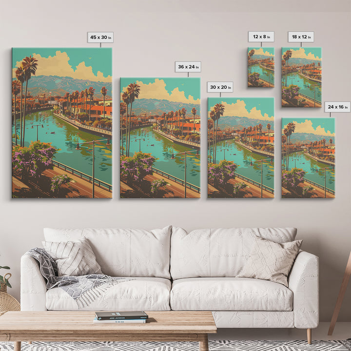 Santa Ana Travel Poster, Canvas Print, City Travel Poster, Vintage City Poster, Minimalist Poster, City Illustration, Retro Wall Art