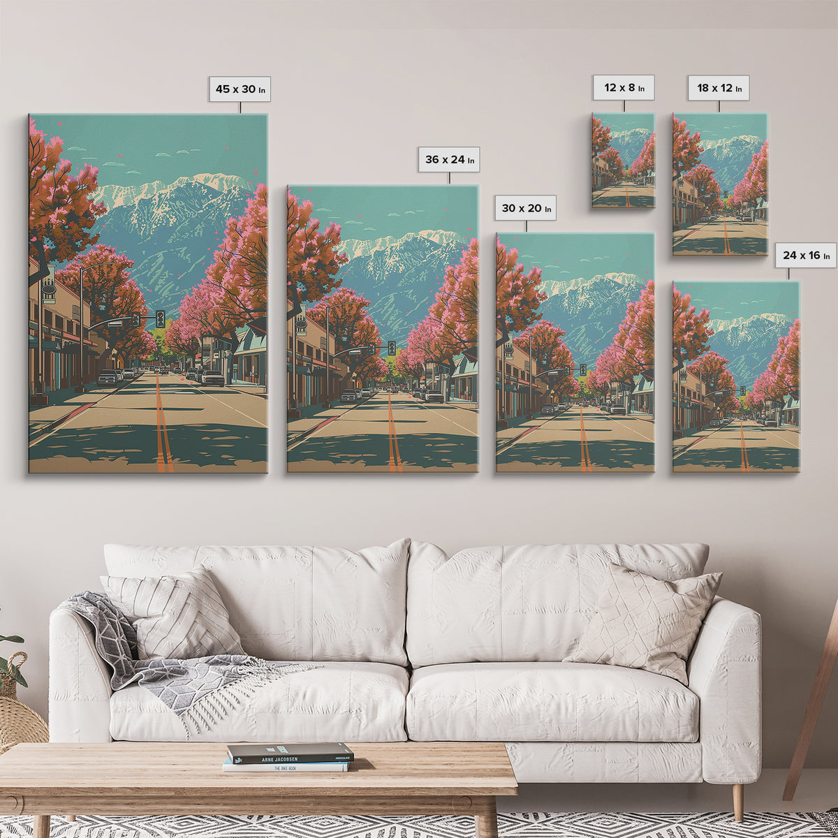 Santa Clarita Travel Poster, Canvas Print, City Travel Poster, Travel Wall Art, Vintage City Poster, Vintage Poster, Vintage Posters