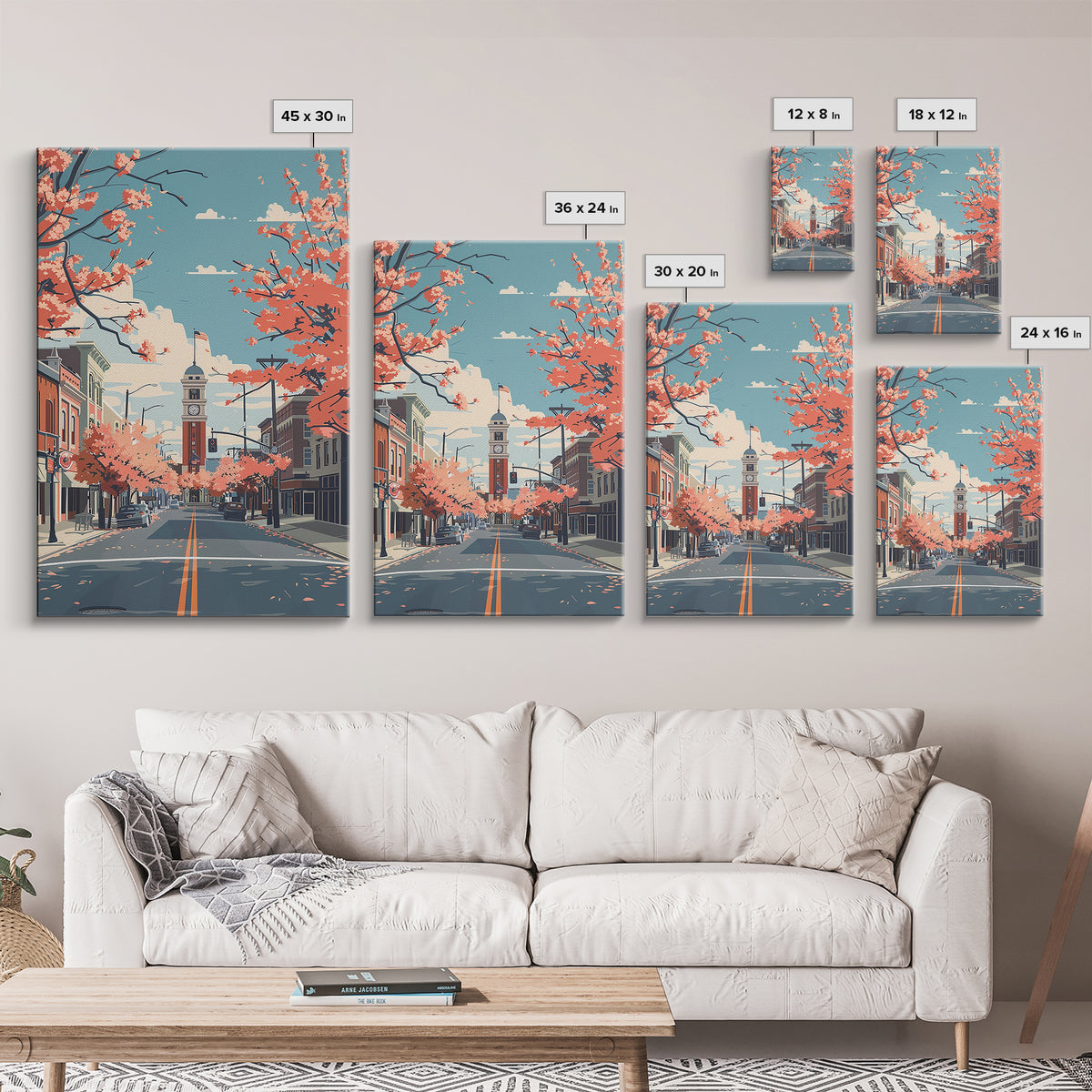 Springfield Travel Poster, Framed Canvas Print, City Travel Poster, Travel Wall Art, Gallery Wall Set, City Art Print, Travel Prints