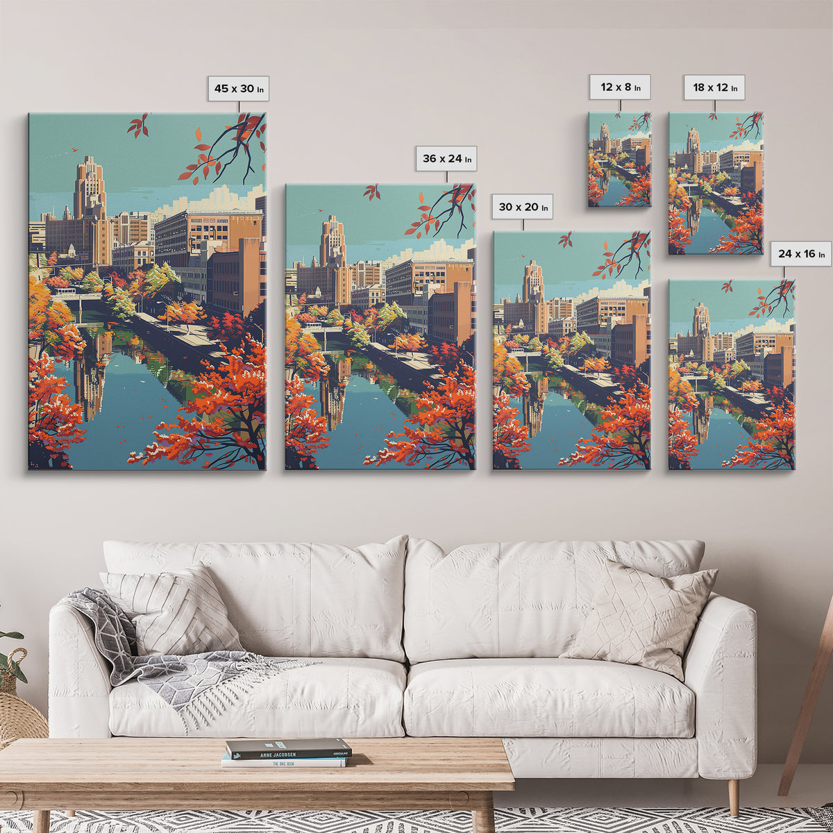 Springfield Missouri Travel Poster, Framed Canvas Print, City Travel Poster, Vintage City Poster, Poster Print, Living Room Wall Art
