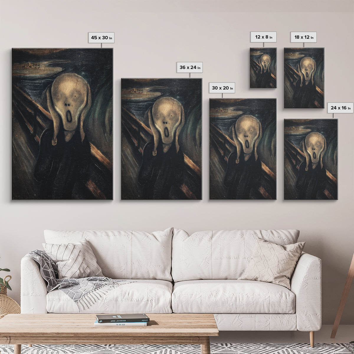 The Antique Spirit Board, Expressionist Gothic Art, Vertical Wall Art, Dark Halloween Decor, Canvas Print, Halloween Wall Art
