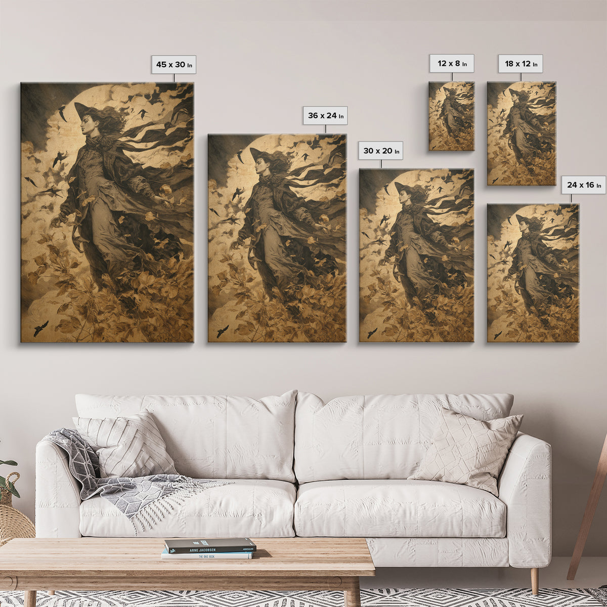 Gothic Romance, Decadent Gothic Art, Vertical Wall Art, Macabre Wall Art, Framed Canvas Print, Halloween Wall Art