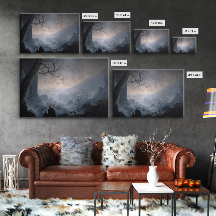 The Dream Eater, Romantic Gothic Landscape, Landscape Wall Art, Macabre Wall Art, Framed Canvas Print, Halloween Wall Art