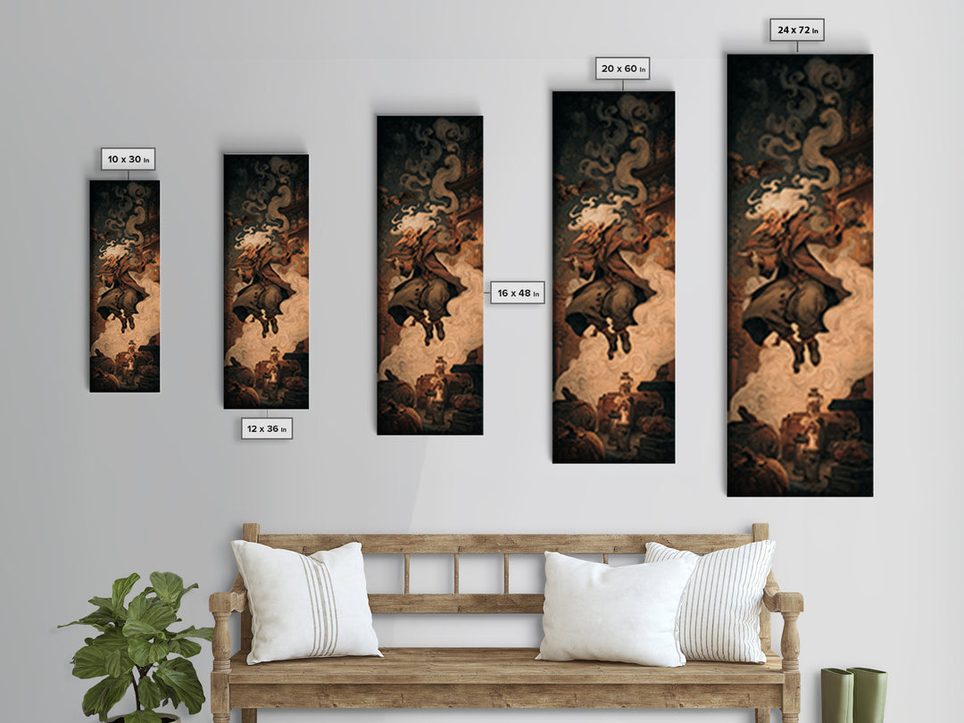 The Goblin Candy Shop, Gothic Nightmare Art, Tall Narrow Wall Art, Macabre Wall Art, Canvas Print, Halloween Wall Art, Halloween Decor