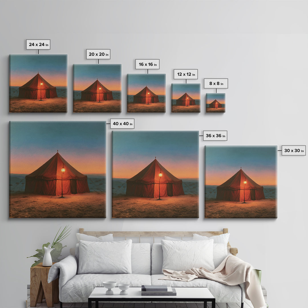 Moroccan Desert Tent Canvas Print, Desert Art, Modern Decor, Southwestern Decor, Fine Art, Desert, Room Decor, Digital Prints, DES-1x1-59