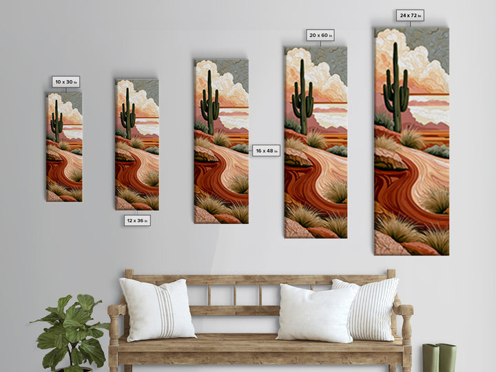 Wind Carved Dune Patterns from Above Canvas Print, Desert Art, Printable Art, Southwestern Decor, Desert, Colorful Wall Art, DES-1x3-32