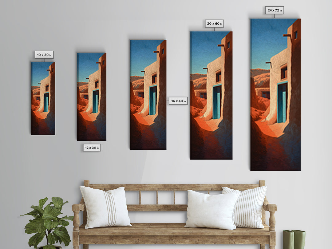 Moroccan Desert Tent Framed Canvas Print, Desert Art, Nature Wall Art, Southwestern Decor, Fine Art, Desert, Home Decor, DES-1x3-47