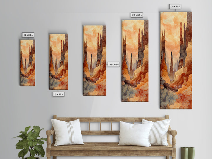 Palm Oasis Reflected Canvas Print, Desert Art, Luxury Decor, Southwestern Decor, Fine Art, Desert, Wall Art Prints, DES-1x3-51