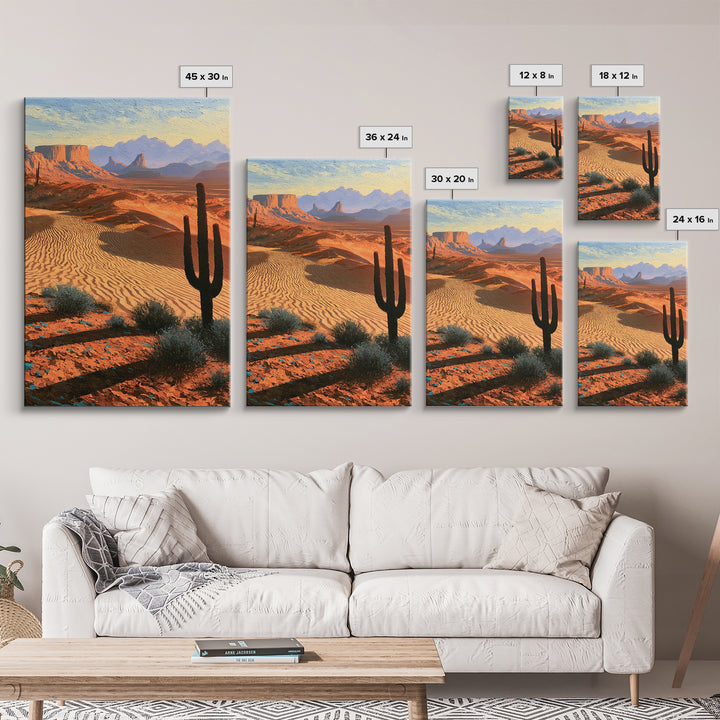 Wind Carved Dune Patterns from Above Framed Canvas Print, Desert Art, Abstract Wall Art, Southwestern Decor, Fine Art, Desert, DES-2x3-100