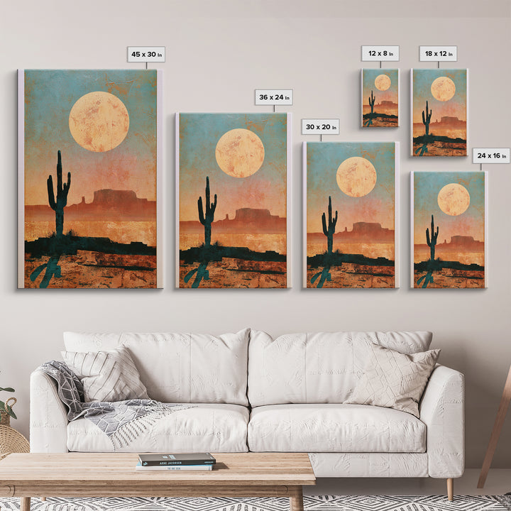 Minimal Beige Sun Framed Canvas Print, Desert Art, Abstract Wall Art, Southwestern Decor, Desert, Digital Download Art, DES-2x3-78