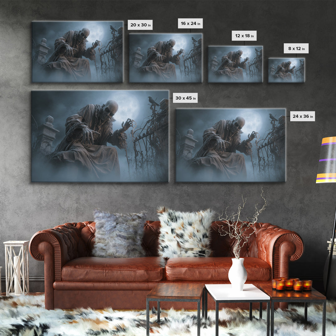 The Dream Eater, Landscape Wall Art, Spooky Home Decor, Canvas Print, Halloween Wall Decor, Gothic Home Decor, Halloween Wall Art