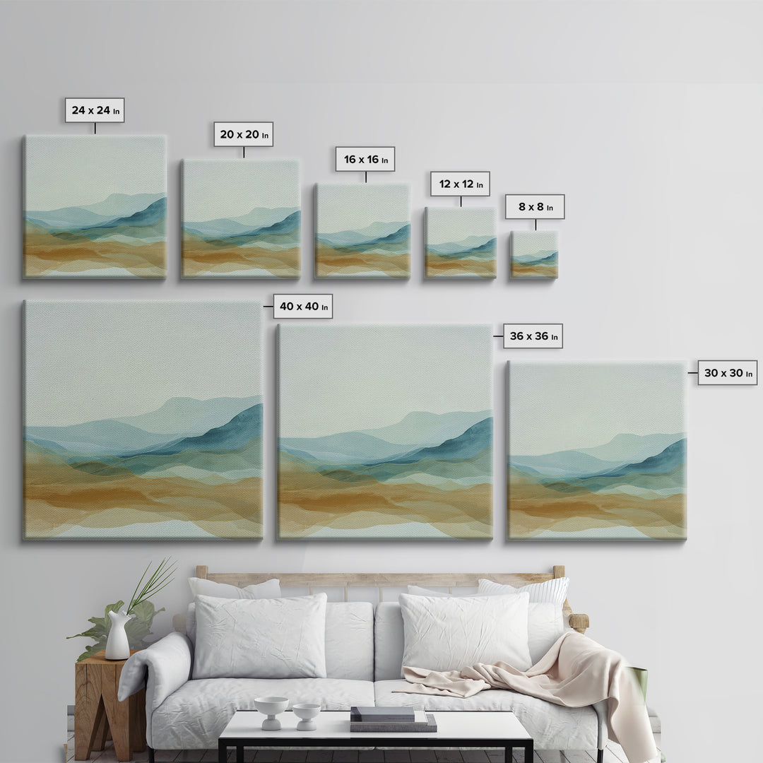 Minimal Line Faces Framed Canvas Print, Dental Office Art, Dental Hygiene, Office Decor, Fine Art, Calm, Medical Office Art, DOA-1x1-16