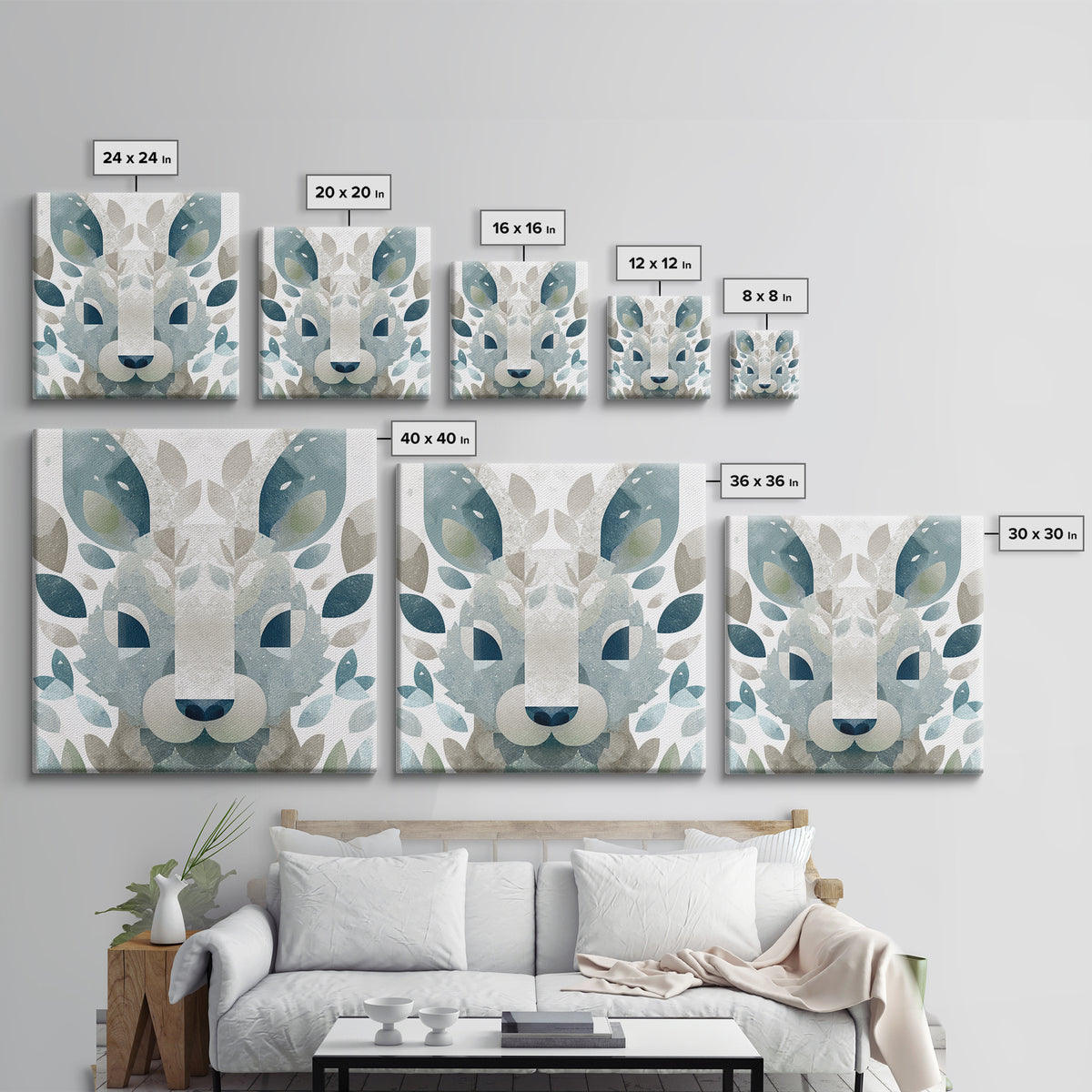 Cheerful Animal Dentist Themed Character Without Text Canvas Print, Dental Office Art, Motivational Poster, Office Decor, Calm, DOA-1x1-2
